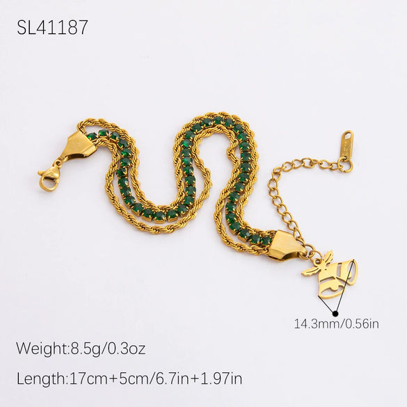 Jewelry Accessories Stainless Steel 18K Gold Plated Christmas Necklace Earrings Bracelet With Snowman Snowflake Pendant Electroplated