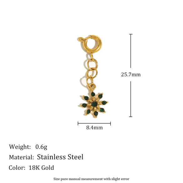 Jewelry Accessories Stainless Steel 18K Gold Plated Geometric Heart Pendant