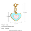 Jewelry Accessories Stainless Steel 18K Gold Plated Geometric Heart Pendant