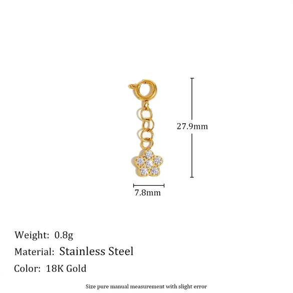 Jewelry Accessories Stainless Steel 18K Gold Plated Geometric Heart Pendant