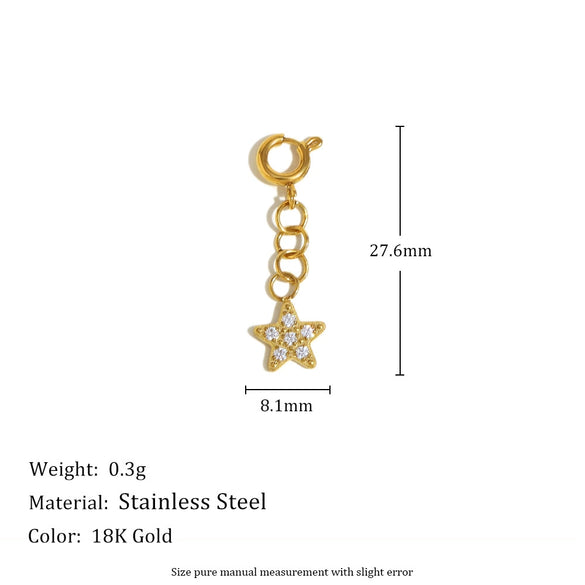 Jewelry Accessories Stainless Steel 18K Gold Plated Geometric Heart Pendant