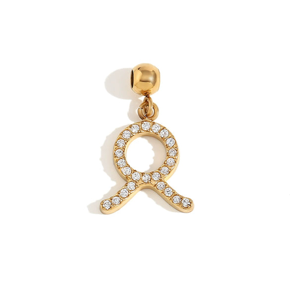 Jewelry Accessories Stainless Steel 18K Gold Plated Twelve Constellations Pendant For Women
