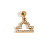 Jewelry Accessories Stainless Steel 18K Gold Plated Twelve Constellations Pendant For Women