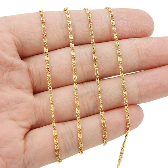 Jewelry Accessories Stainless Steel 18K Vacuum Plated Clip Chain Bracelet And Necklace