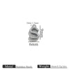 Jewelry Accessories Stainless Steel Letter Mini Ring Handmade With Electroplating