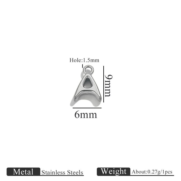 Jewelry Accessories Stainless Steel Letter Mini Ring Handmade With Electroplating