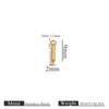 Jewelry Accessories Stainless Steel Letter Mini Ring Handmade With Electroplating