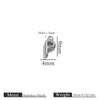 Jewelry Accessories Stainless Steel Letter Mini Ring Handmade With Electroplating