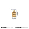 Jewelry Accessories Stainless Steel Letter Mini Ring Handmade With Electroplating