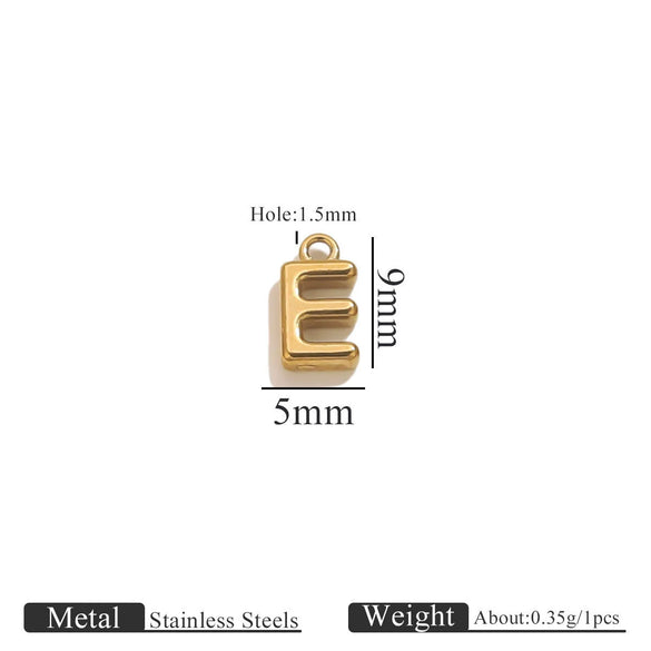 Jewelry Accessories Stainless Steel Letter Mini Ring Handmade With Electroplating
