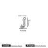 Jewelry Accessories Stainless Steel Letter Mini Ring Handmade With Electroplating