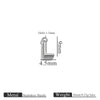 Jewelry Accessories Stainless Steel Letter Mini Ring Handmade With Electroplating