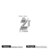 Jewelry Accessories Stainless Steel Letter Mini Ring Handmade With Electroplating