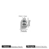 Jewelry Accessories Stainless Steel Letter Mini Ring Handmade With Electroplating