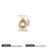 Jewelry Accessories Stainless Steel Letter Mini Ring Handmade With Electroplating