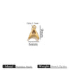 Jewelry Accessories Stainless Steel Letter Mini Ring Handmade With Electroplating