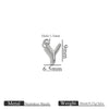 Jewelry Accessories Stainless Steel Letter Mini Ring Handmade With Electroplating