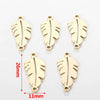 Jewelry Accessories Stainless Steel Letters Cut Out Handmade Vacuum Plating Sliding Pendant Natural Plant Flowers Style