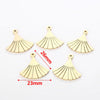 Jewelry Accessories Stainless Steel Letters Cut Out Handmade Vacuum Plating Sliding Pendant Natural Plant Flowers Style