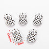 Jewelry Accessories Stainless Steel Letters Cut Out Handmade Vacuum Plating Sliding Pendant Natural Plant Flowers Style