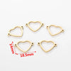 Jewelry Accessories Stainless Steel Letters Cut Out Handmade Vacuum Plating Sliding Pendant Natural Plant Flowers Style