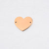 Jewelry Accessories Stainless Steel Love Heart Pendant Connector Mirror Polished