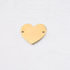 Jewelry Accessories Stainless Steel Love Heart Pendant Connector Mirror Polished