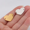 Jewelry Accessories Stainless Steel Love Heart Pendant Connector Mirror Polished