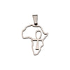 Jewelry Accessories Stainless Steel Mirror Polishing Cut Out African Map Cross Pendant