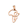 Jewelry Accessories Stainless Steel Mirror Polishing Cut Out African Map Cross Pendant