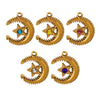 Jewelry Accessories Stainless Steel Moon Fivepointed Star Fish Pattern Electroplated Pendant Necklace Earrings