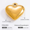 Jewelry Accessories Stainless Steel Moon Heart Earring Pendant With Oil Dripping And Colored Diamond Inlaid