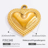 Jewelry Accessories Stainless Steel Moon Heart Earring Pendant With Oil Dripping And Colored Diamond Inlaid