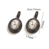 Jewelry Accessories Stainless Steel Oval Rhinestone Bead Pendant 18K Gold Electroplated