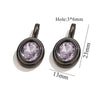 Jewelry Accessories Stainless Steel Oval Rhinestone Bead Pendant 18K Gold Electroplated