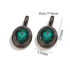 Jewelry Accessories Stainless Steel Oval Rhinestone Bead Pendant 18K Gold Electroplated
