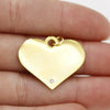 Jewelry Accessories Stainless Steel Peach Heart Pendant Bracelet Necklace With Diamond Vacuum Electroplated And Fine Polished Glossy Style