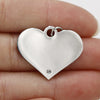 Jewelry Accessories Stainless Steel Peach Heart Pendant Bracelet Necklace With Diamond Vacuum Electroplated And Fine Polished Glossy Style