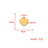 Jewelry Accessories Stainless Steel Peach Heart Pendant Fully Polished Electroplated