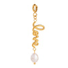 Jewelry Accessories Stainless Steel Pearl Letter Twist Love Pendant Electroplating Geometric Style