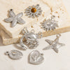 Jewelry Accessories Stainless Steel Pendant With Eyes Pattern Vacuum Electroplated