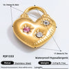 Jewelry Accessories Stainless Steel Pendant With Heart Butterfly Love Pattern And Dripping Oil Design