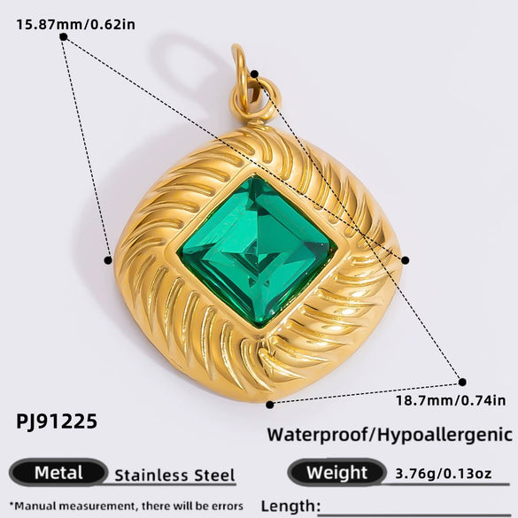 Jewelry Accessories Stainless Steel Pendant With Heart Butterfly Love Pattern And Dripping Oil Design