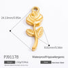 Jewelry Accessories Stainless Steel Pendant With Heart Butterfly Love Pattern And Dripping Oil Design
