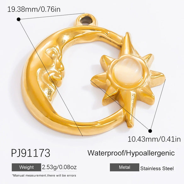 Jewelry Accessories Stainless Steel Pendant With Heart Butterfly Love Pattern And Dripping Oil Design