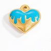 Jewelry Accessories Stainless Steel Pendant With Heart Butterfly Love Pattern And Dripping Oil Design