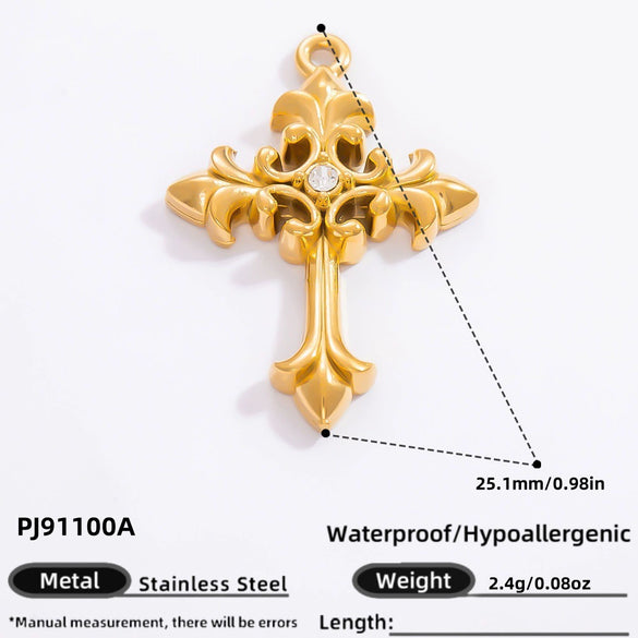 Jewelry Accessories Stainless Steel Pendant With Heart Butterfly Love Pattern And Dripping Oil Design