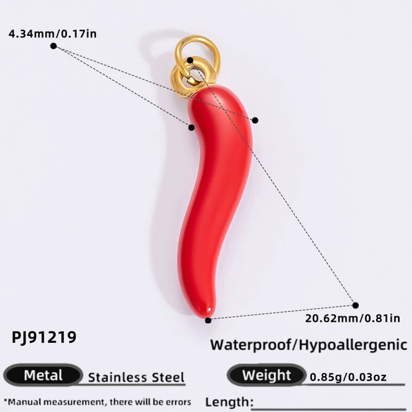 Jewelry Accessories Stainless Steel Pendant With Heart Butterfly Love Pattern And Dripping Oil Design