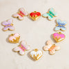 Jewelry Accessories Stainless Steel Pendant With Heart Butterfly Love Pattern And Dripping Oil Design