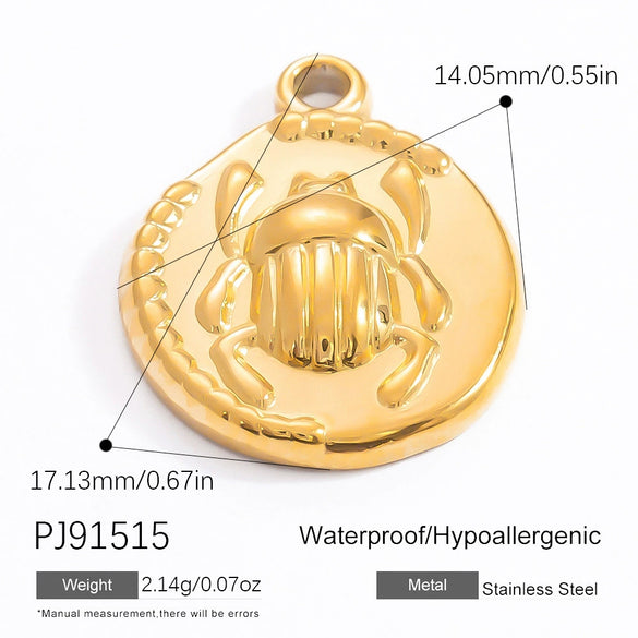 Jewelry Accessories Stainless Steel Pendant With Heart Butterfly Love Pattern And Dripping Oil Design